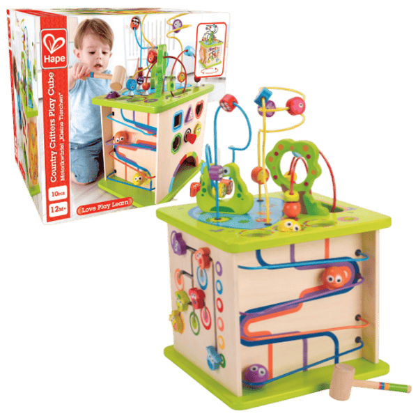 Joc educativ Hape Country Critters Play Cube E1810 1+ / Multicolor photo 1
