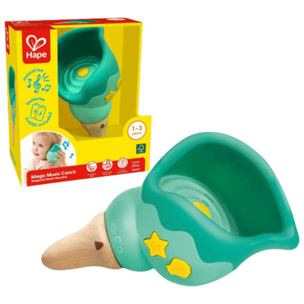 Музыкальная игрушка Hape Magic Music Conch E0637  1+ / Зеленый photo 1