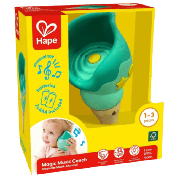 Музыкальная игрушка Hape Magic Music Conch E0637  1+ / Зеленый photo 4