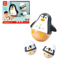 Jucărie muzicală Hape The penguin family E0136 0.6+ / White