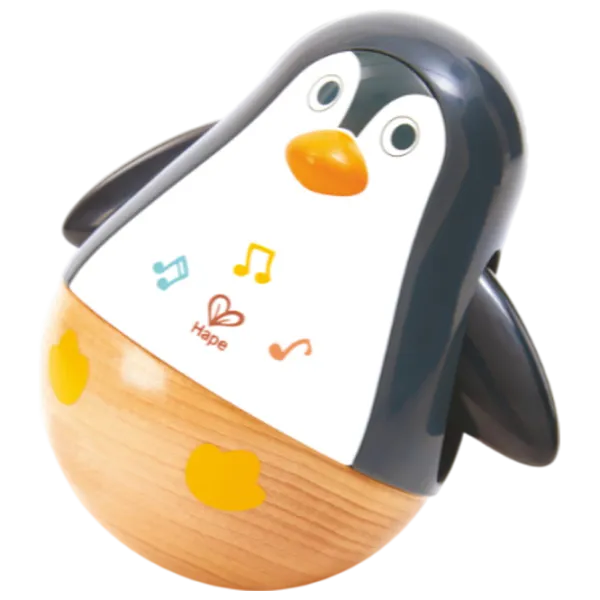 Jucărie muzicală Hape The penguin family E0136 0.6+ / White photo 3