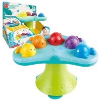 Jucărie muzicală Hape Bath Toys Singing Fountain Whale E0218  1.5+ / Blue