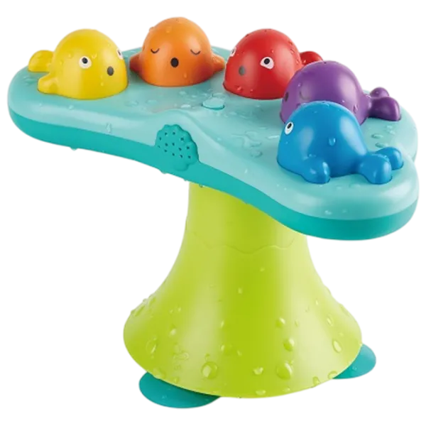 Jucărie muzicală Hape Bath Toys Singing Fountain Whale E0218  1.5+ / Blue photo 2