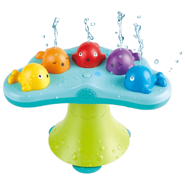 Jucărie muzicală Hape Bath Toys Singing Fountain Whale E0218  1.5+ / Blue photo 3