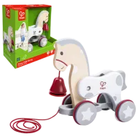 Jucărie de împins și tras Hape Wonder Pony Pull-Along E0367 1+ / White