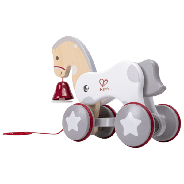 Jucărie de împins și tras Hape Wonder Pony Pull-Along E0367 1+ / White photo 3