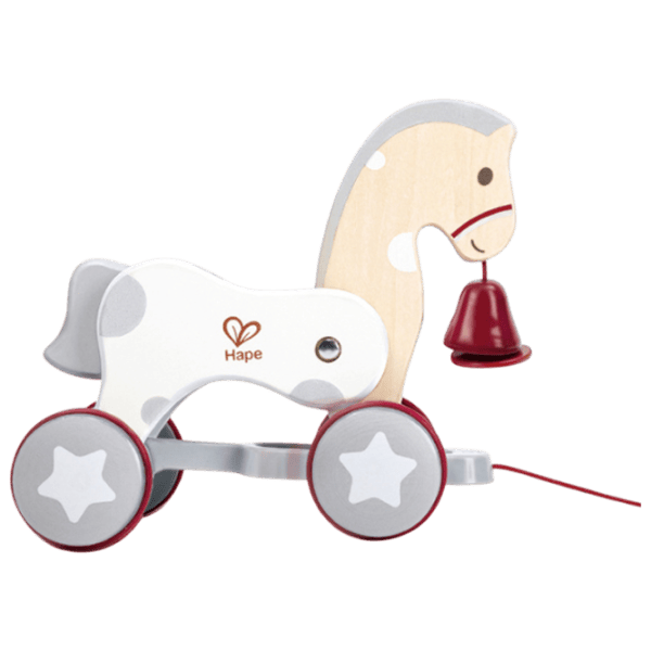 Jucărie de împins și tras Hape Wonder Pony Pull-Along E0367 1+ / White photo 4