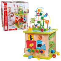 Joc educativ Hape Montessori Safari Activity Cube E8341 1.5+ / Green
