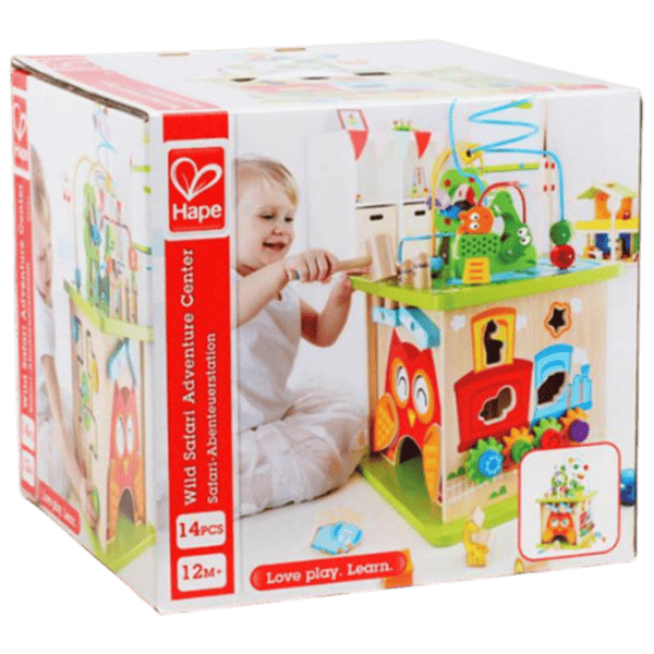 Joc educativ Hape Montessori Safari Activity Cube E8341 1.5+ / Green photo 3