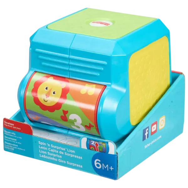Музыкальная игрушка Fisher Price Pop-Up Surprise Lion FHF77 0.5+ / Синий photo 5