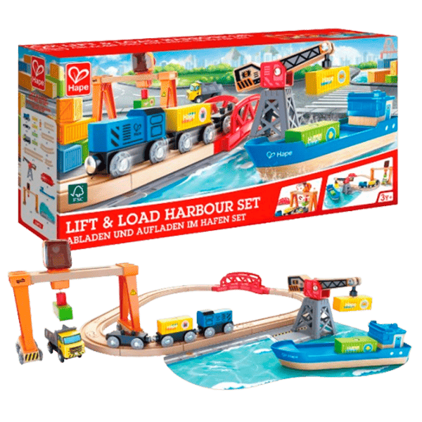 Set de mașini Hape Încărcare și Descărcare în Port E3791  / / Multicolor Multicolor photo 1