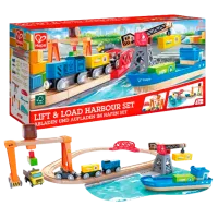 Set de mașini Hape Încărcare și Descărcare în Port E3791  / / Multicolor Multicolor