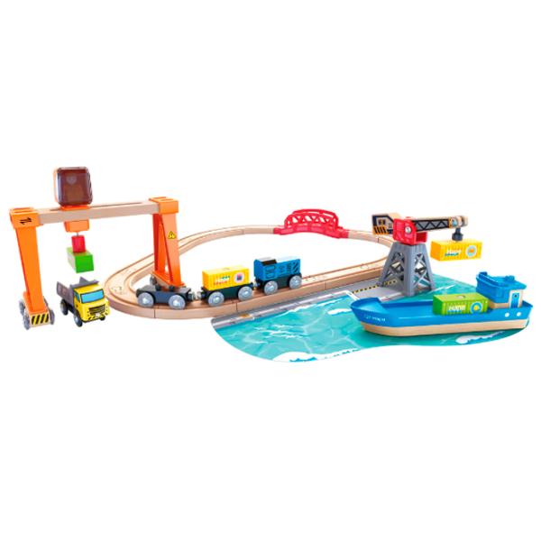 Set de mașini Hape Încărcare și Descărcare în Port E3791  / / Multicolor Multicolor photo 2