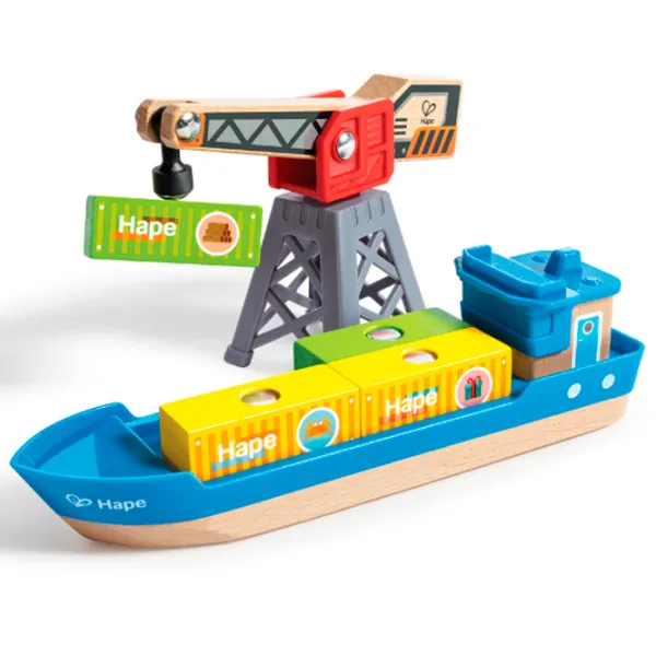 Set de mașini Hape Încărcare și Descărcare în Port E3791  / / Multicolor Multicolor photo 6