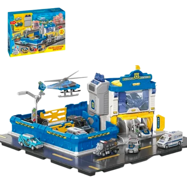 Set de mașini Essa Toys Stație de poliție cu dispecerat SK-6601  / / Multicolor Multicolor photo 1