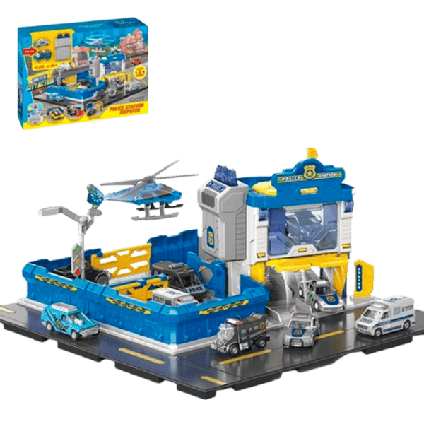 Set de mașini Essa Toys Stație de poliție cu dispecerat SK-6601  / / Multicolor Multicolor photo 1
