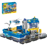 Set de mașini Essa Toys Stație de poliție cu dispecerat SK-6601  / / Multicolor Multicolor