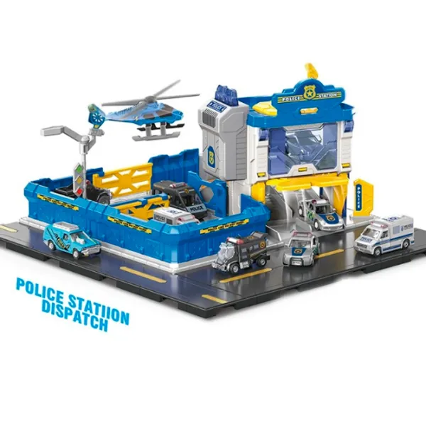 Set de mașini Essa Toys Stație de poliție cu dispecerat SK-6601  / / Multicolor Multicolor photo 3