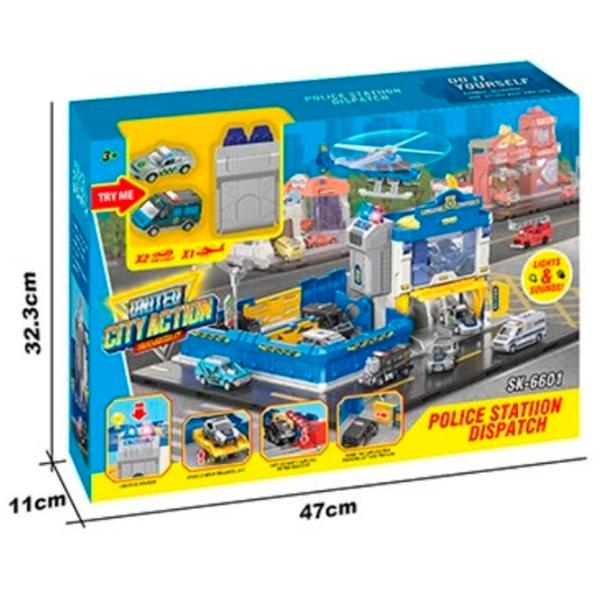 Set de mașini Essa Toys Stație de poliție cu dispecerat SK-6601  / / Multicolor Multicolor photo 5