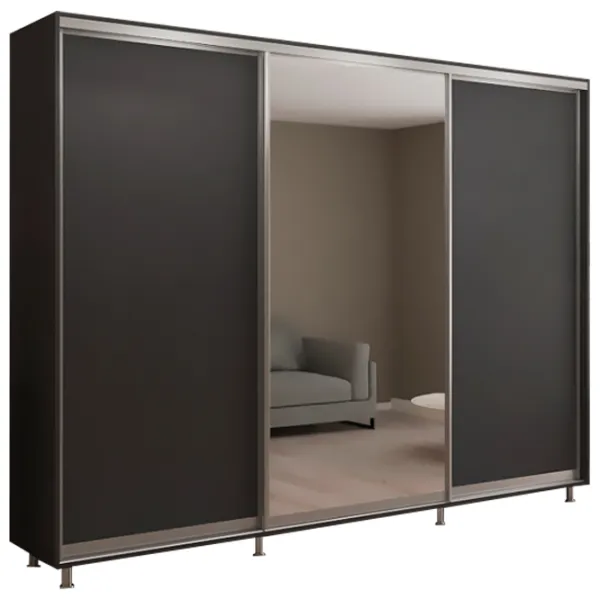Шкаф My-Style Cupe 300 x 60см x 210 / ЛДСП / Anthracite photo 1