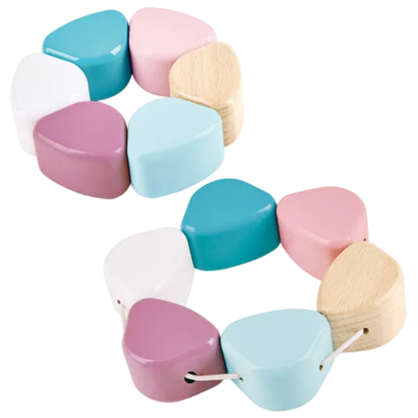 Joc educativ Hape Stay-Put Rattle Stacker E0107 0.6+ / Beige photo 5