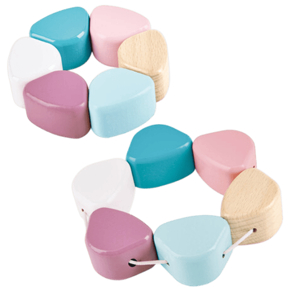 Joc educativ Hape Stay-Put Rattle Stacker E0107 0.6+ / Beige photo 5