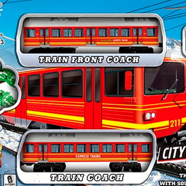 Tren Essa Toys CITY TRAIN JHX5503  / / Multicolor Multicolor photo 2