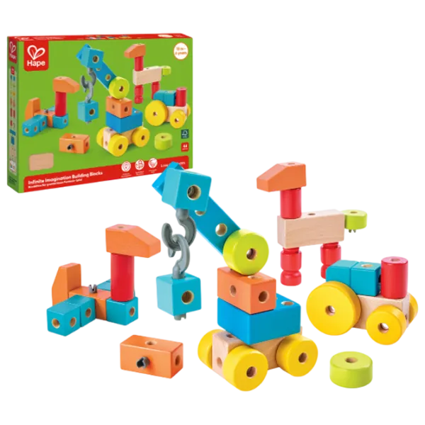Joc educativ Hape Wonder ABC Blocks E0519 1+ / Multicolor photo 1