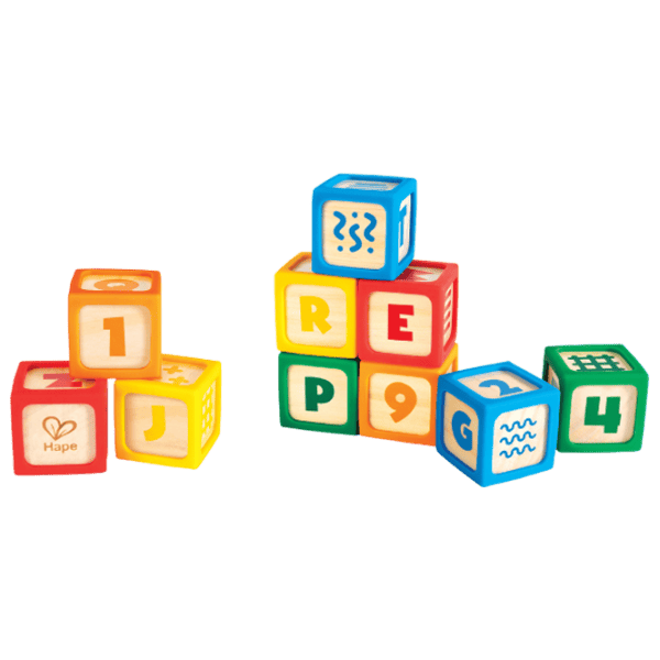 Joc educativ Hape Wooden Blocks E0131 0.5+ / Multicolor photo 4