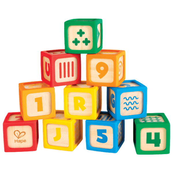 Joc educativ Hape Wooden Blocks E0131 0.5+ / Multicolor photo 6
