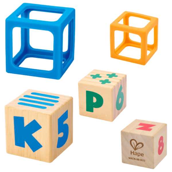 Joc educativ Hape Wooden Blocks E0131 0.5+ / Multicolor photo 7