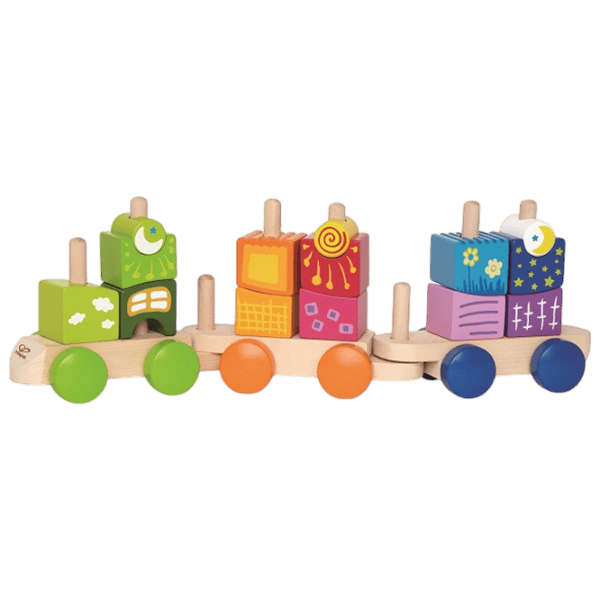 Игрушка каталка Hape Stacking Train E0417 1+ / Разноцветный photo 2