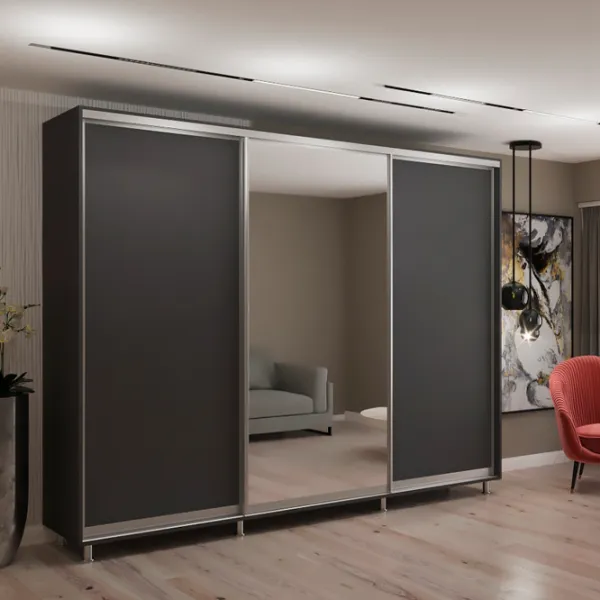 Dulap My-Style Cupe 290 x 60 x 220 / PAL / Anthracite photo 2