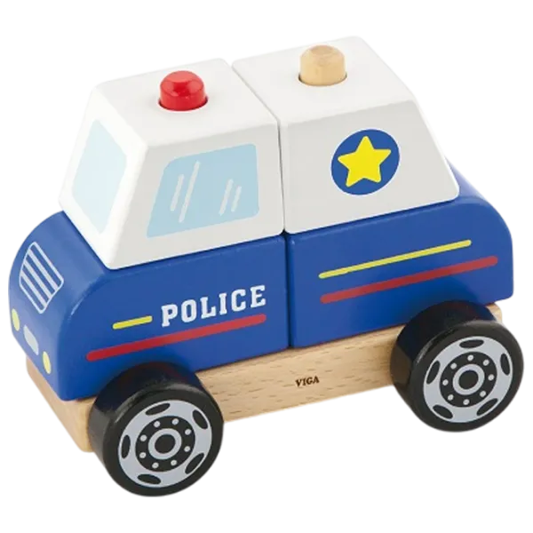 Joc educativ VIGA Police Car 50201  1.5+ / Blue photo 1