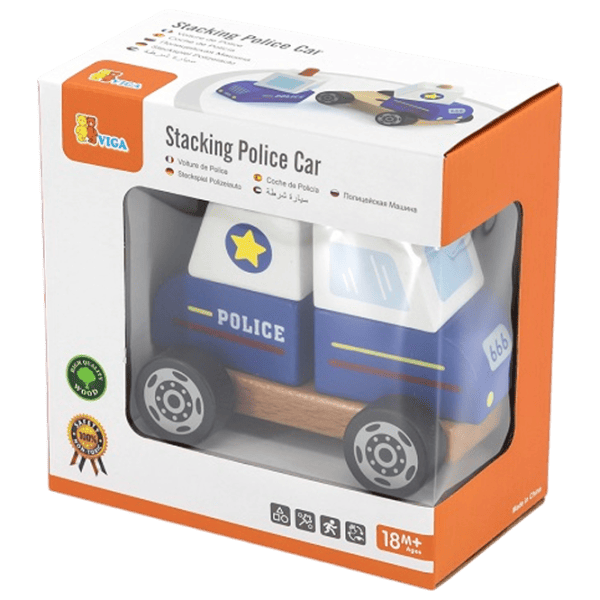 Joc educativ VIGA Police Car 50201  1.5+ / Blue photo 4