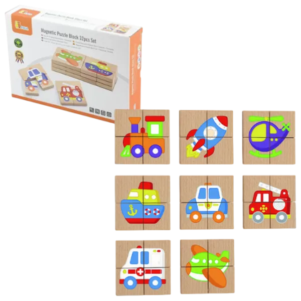 Развивающий набор VIGA Magnetic Blocks 50723 3+ / Разноцветный photo 1