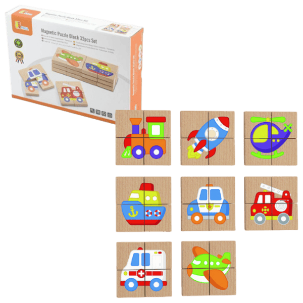 Развивающий набор VIGA Magnetic Blocks 50723 3+ / Разноцветный photo 1