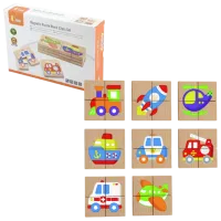 Развивающий набор VIGA Magnetic Blocks 50723 3+ / Разноцветный