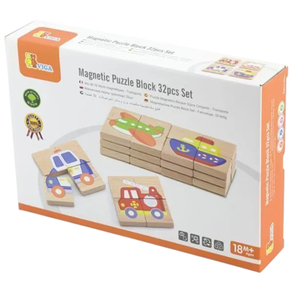 Развивающий набор VIGA Magnetic Blocks 50723 3+ / Разноцветный photo 3