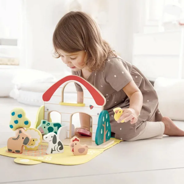 Joc educativ Hape Farm House Faith E8538 1+ / Beige photo 4