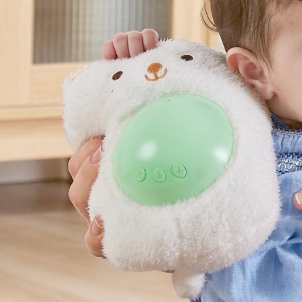 Jucărie muzicală Hape Baby Huggy Momo E0115 0+ / White photo 4