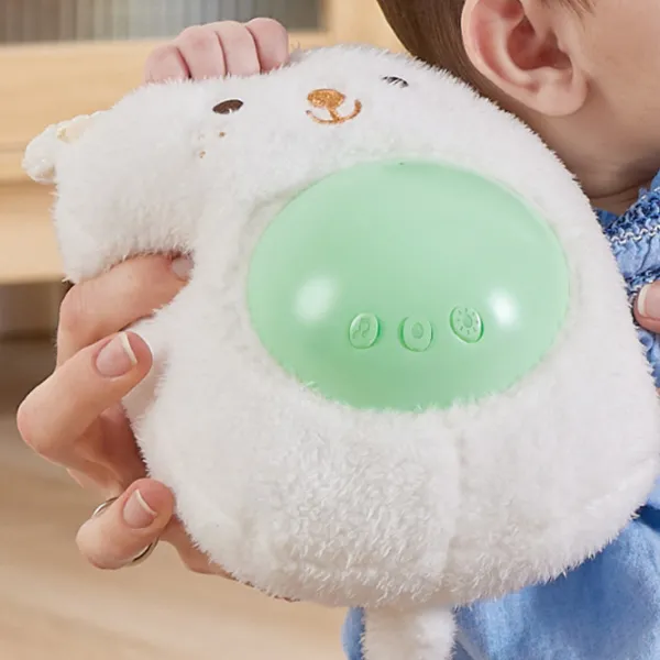 Jucărie muzicală Hape Baby Huggy Momo E0115 0+ / White photo 5