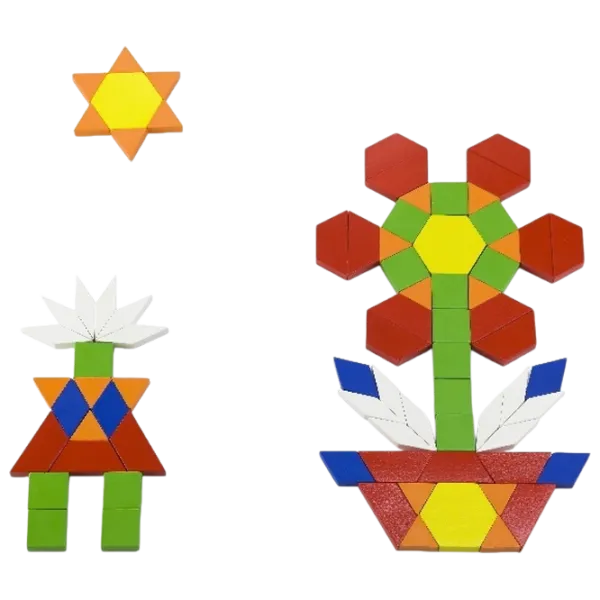  VIGA Geometric Blocks 50065 1+ / Разноцветный photo 3