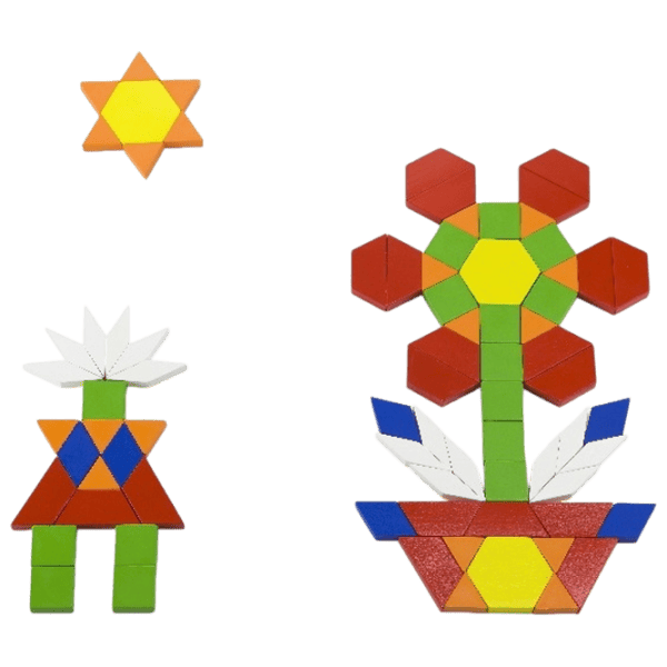  VIGA Geometric Blocks 50065 1+ / Разноцветный photo 3