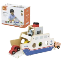 Развивающий набор VIGA Wooden Ferry 44684 1.5+ / Белый