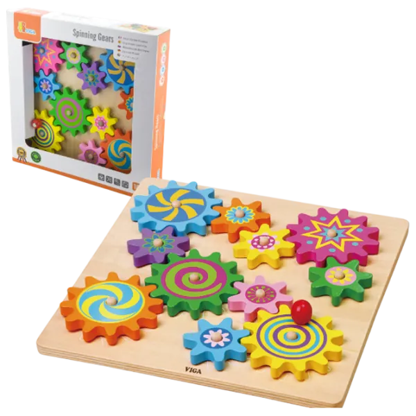 Развивающий набор VIGA Rotating Gears Set 59854 3+ / Разноцветный photo 1