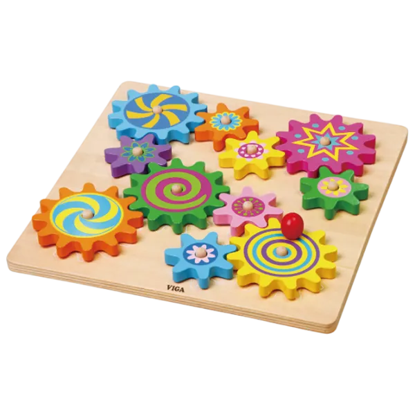 Развивающий набор VIGA Rotating Gears Set 59854 3+ / Разноцветный photo 4