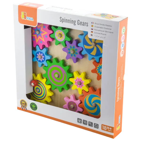 Развивающий набор VIGA Rotating Gears Set 59854 3+ / Разноцветный photo 5