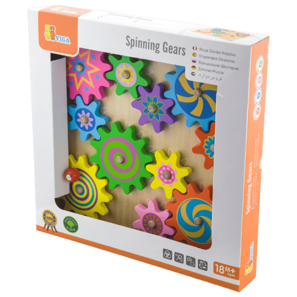 Развивающий набор VIGA Rotating Gears Set 59854 3+ / Разноцветный photo 5