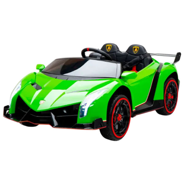 Mașină electrică Lamborghini Veneno Kids car LAMBORGHINI VENENO 7 km/h / 30 kg / 3+ / Green photo 1